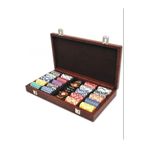 Gold Cake Deri Çantalı Lüks Poker Çipi 300'lük - Poker Seti - Poker Fişi - Poker Çipi - Poker Kağıdı-Seti