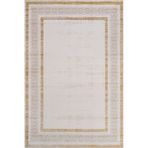 Gold Çerçeveli Pamuk Makinada Yıkanabilir Kaymaz Taban Dijital Makine Baskı Salon Halı-I-Lxs_Valeria-Katman2-120x180