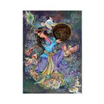 Gold Çiçekler ve Kuşlar 1000 Parça Puzzle