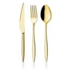 Gold Dine 48 Parça | Yemek Takımı | Sade | 8 Kişilik | 18/10 Paslanmaz Çelik