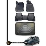 Gold Fiat Fiorino 3D Havuzlu Oto Paspas 2008-2023 + Bagaj Havuzu Lila Ikili Set - Siyah