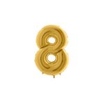 Gold Folyo Balon 8 Rakamı 40 Cm.
