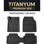 Gold Ford Focus 2 Hatchback 3D Titanyum Siyah Oto Paspas
