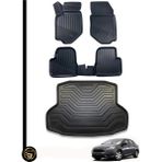 Gold Ford Focus 3 2010-2015 3D Havuzlu Oto Paspas + Bagaj Havuzu Lila Ikili Set - Siyah