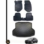 Gold Ford Focus 3.5 Sedan 3D Havuzlu Oto Paspas ve Bagaj Havuzu Dizayn Seti - Siyah