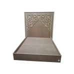 Gold Garden Mdf Cnc İşlemeli Modern Çift Kişilik Yatak Başlıklı Karyola