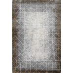 Gold Geometrik Pamuk Makinada Yıkanabilir Kaymaz Taban Dijital Makine Baskı Salon Halı-I-Stn_Feel-002S-300x400