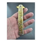 Gold Güllü Kamp Çakısı 21 Cm