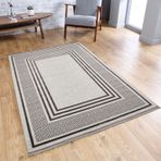 Gold Home Collection Desenli Bambu Dokuma Halı Gri