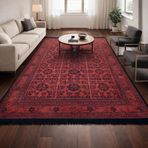 Gold Home Collection Yıkanabilir Dijital Baskılı Afgan Desen Halı
