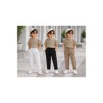 gold ılgaz tekstil 19 MAYIS% KURBAN BAYRAMI 3 ADET SİYAH/BEYAZ/BEJ ERKEK ÇOCUK JOGGER PANTOLON DÜBLE PAÇA EKONOMİK PAKET