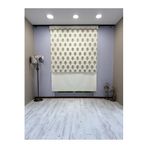 Gold Kahve Damask Desenli Çift Mekanizmalı Tül ve Stor Perde - Simli Kumaş, Simli Stor Perde 190 x 200