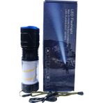 Gold Kama GK-5500 Profesyonel El Feneri | 30W – 3000 Lümen – Çift LED Işık Sistemi – Masa Lambası Kullanımı – Dijital Göstergeli – Powerbank – Type-C - Siyah - Mavi - 30 W
