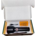 Gold Kama GK-6900 Profesyonel El Feneri | 20 W – 2000 Lümen – 6800 Mah x 2 Batarya – Zoomlu – Type-C Şarj – Flash Modlu - Siyah