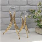 Gold Kaplama Metal 2'li Set Salon Angel Model Kristal Toplu Aksesuar Dekoratif Biblo Objeler