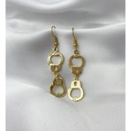 Gold Kelepçe Figürlü Polis Küpe