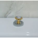 Gold Kristal Taşlı Klozet Basma Buton Düğmesi Kulp, Kalp Klozet Kapağı Kulbu Sifon Tuşu