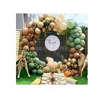 Gold Küf Yeşili Karamel ve Ten Rengi Balon Zinciri 70 Adet+5 mt balon zinciri