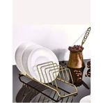 Gold Metal Tabak Organizeri Kaşıklık Kanguru Raf Gold Metal Organizer 3'lü Set