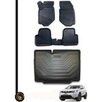Gold Nissan Qashqai Alt Kademe 2014-2020 3D Havuzlu Oto Paspas ve Bagaj Havuzu Dizayn Seti - Siyah