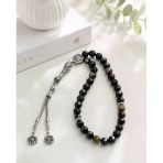 Gold Obsidyen Tesbih Premium Kalite 8 Mm Parlak Faset Kesim Tesbih Şık Tasarım