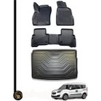 Gold Opel Combo D 2010 Havuzlu Paspas + Bagaj Havuzu Lila Ikili Set - Siyah