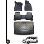 Gold Opel Combo D 2012-2018 3D Havuzlu Oto Paspas ve Bagaj Havuzu Dizayn Seti - Siyah