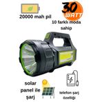 Gold Orion OR-T95 30W Solar Powerbank ve Ultra Parlak Led El Feneri