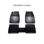 Gold Oto Aksesuar Kia Rio Hatchback 2005-2011 Badem 3D Uster Siyah Oto Paspas