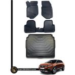 Gold Peugeot 3008 3D Havuzlu Oto Paspas 2016-2023 + Bagaj Havuzu Lila Ikili Set - Siyah