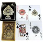 Gold Plastik Su Geçirmez Blackjack Iskambil Oyun Kağıdı Cin885sr