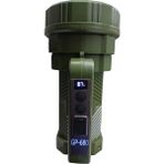 Gold Police GP-680 Şarjlı El Feneri | 100W Projektör – 7 Mod – 2000MAH – Powerbank Özelliği - Yeşil - 100 W