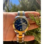 Gold Power Rolex Model Çelik Lüks Kordon Erkek Kol Saati - Altın - Mavi
