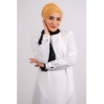Gold Pratik Hazır Geçmeli Tesettür Bone Sandy Kumaş Taşlı 1456_03