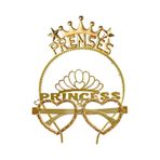 Gold Princess Tac Gözlük Seti Prenses Parti Aksesuar Taç Gözlük