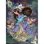 Gold Puzzle 1000 Parça Çiçekler Ve Kuşlar Puzzle