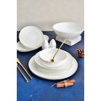 Gold Queen Bone China 12 Kişilik 53 Parça Porselen Yemek Takımı