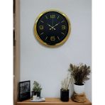 Gold Rakamlı 40 Cm Metal Duvar Saati