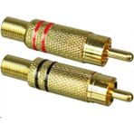 Gold Rca Erkek Konnektör Metal Erkek Rca Konnektör Rca Erkek Jack