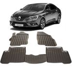 Gold Renault Megane 4 Sedan 2016-2020 3d Havuzlu Paspas
