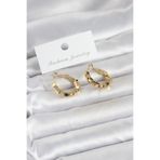 Gold Renk Kare Halka Model Kadın Küpe - EBJ260509W42050 BKP11773