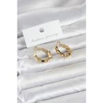 Gold Renk Kare Halka Model Kadın Küpe - Ebj260509w42050