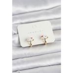 Gold Renk Kedi Model Mineli Çocuk Küpe TG27BKP11719