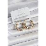 Gold Renk Pirinç Halka 25 mm Kadın Küpe - EBJ260516W42034 BKP11757