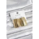 Gold Renk Pirinç Vintage Esintili Statement Küpe