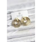 Gold Renk Pirinç Vintage Kadın Küpe - Tj-Bkp11604
