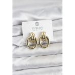 Gold Renk Pirinç Vintage Kadın Küpe - Tj-Bkp11625
