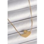 Gold Renk Zincir Kuğu Model Kadın Kolye - EBJ250301W31367