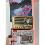 Gold Retro & Vintage Nostaljik Radyo Bluetootlu Fenerli Mini Kibar Fm Radyo Şık Ve Tarz Bir Arada - Videolu Ürün - Altın