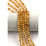 Gold Rutil Kuvars Doğal Taş Dizi 6 Mm Fasetli Küre Kesim